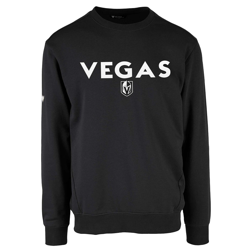 Men's Levelwear  Black Vegas Golden Knights Zane City Capsule Pullover Sweatshirt