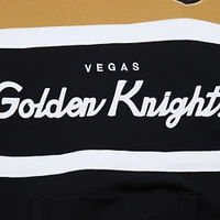 Men's Mitchell & Ness Black/Gold Vegas Golden Knights Head Coach Pullover Hoodie