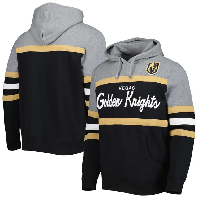 Mitchell & Ness Black/Heathered Gray Pittsburgh Steelers Head Coach Pullover Hoodie