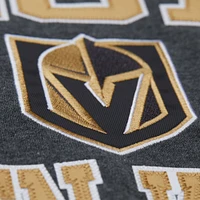 Men's Mitchell & Ness Black Vegas Golden Knights Playoff Win Fleece Pullover Sweatshirt