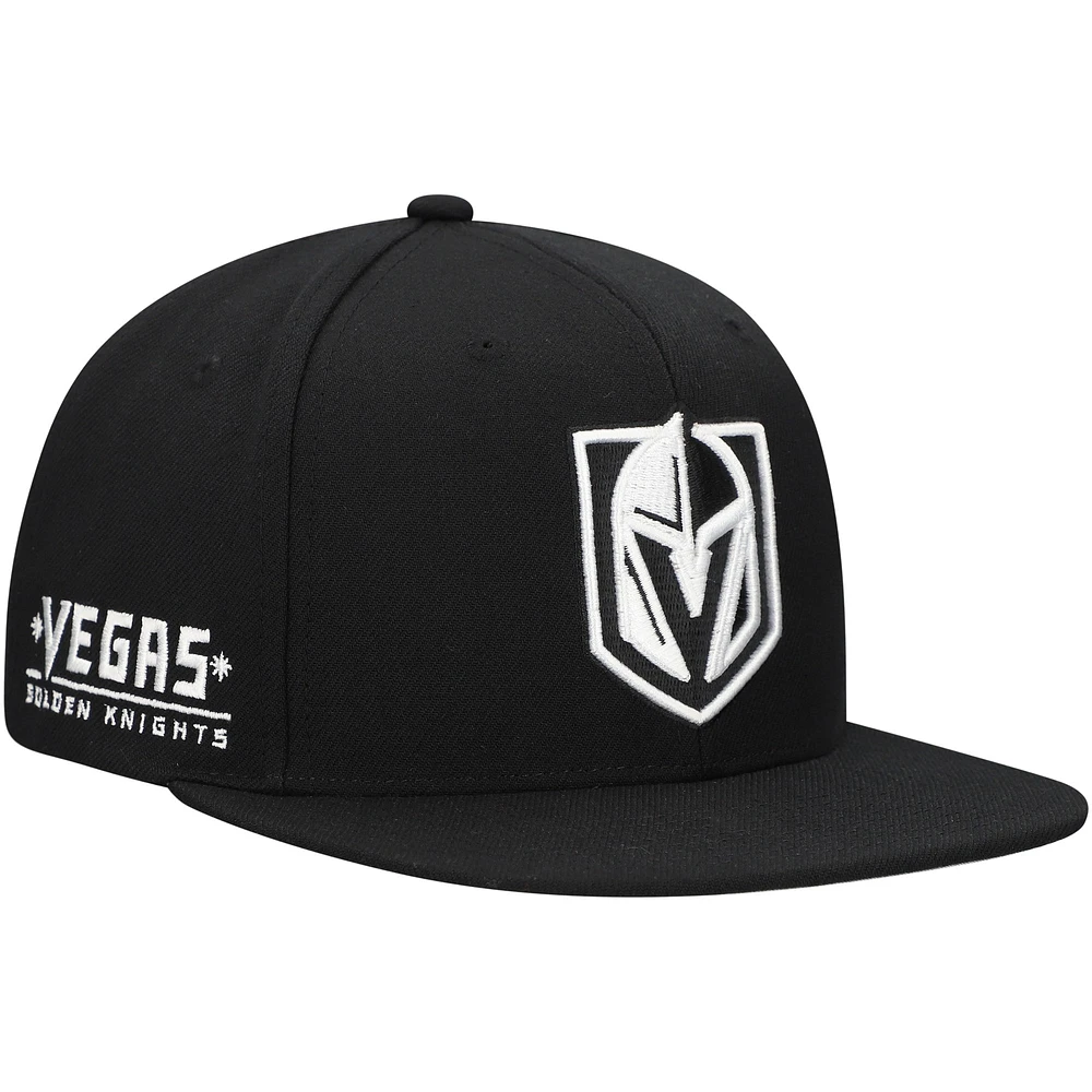 Casquette Snapback Vegas Golden Knights noire pour homme de Mitchell & Ness