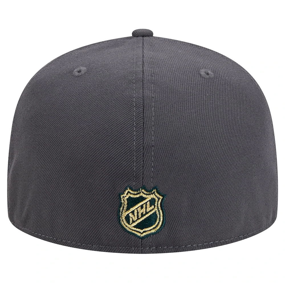 Men's New Era Charcoal Vegas Golden Knights Core 59FIFTY Fitted Hat