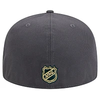 Men's New Era Charcoal Vegas Golden Knights Core 59FIFTY Fitted Hat