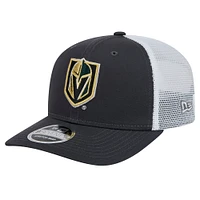 Casquette extensible à boutons-pression 9SEVENTY Vegas Golden Knights Core Trucker New Era pour homme, anthracite