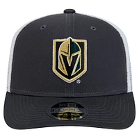 Men's New Era Charcoal Vegas Golden Knights Core Trucker 9SEVENTY Stretch-Snap Hat