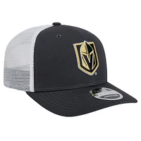 Men's New Era Charcoal Vegas Golden Knights Core Trucker 9SEVENTY Stretch-Snap Hat