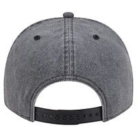 Men's New Era  Charcoal Vegas Golden Knights Throwback Washed A-Frame Pre-Curved 9FIFTY Snapback Hat