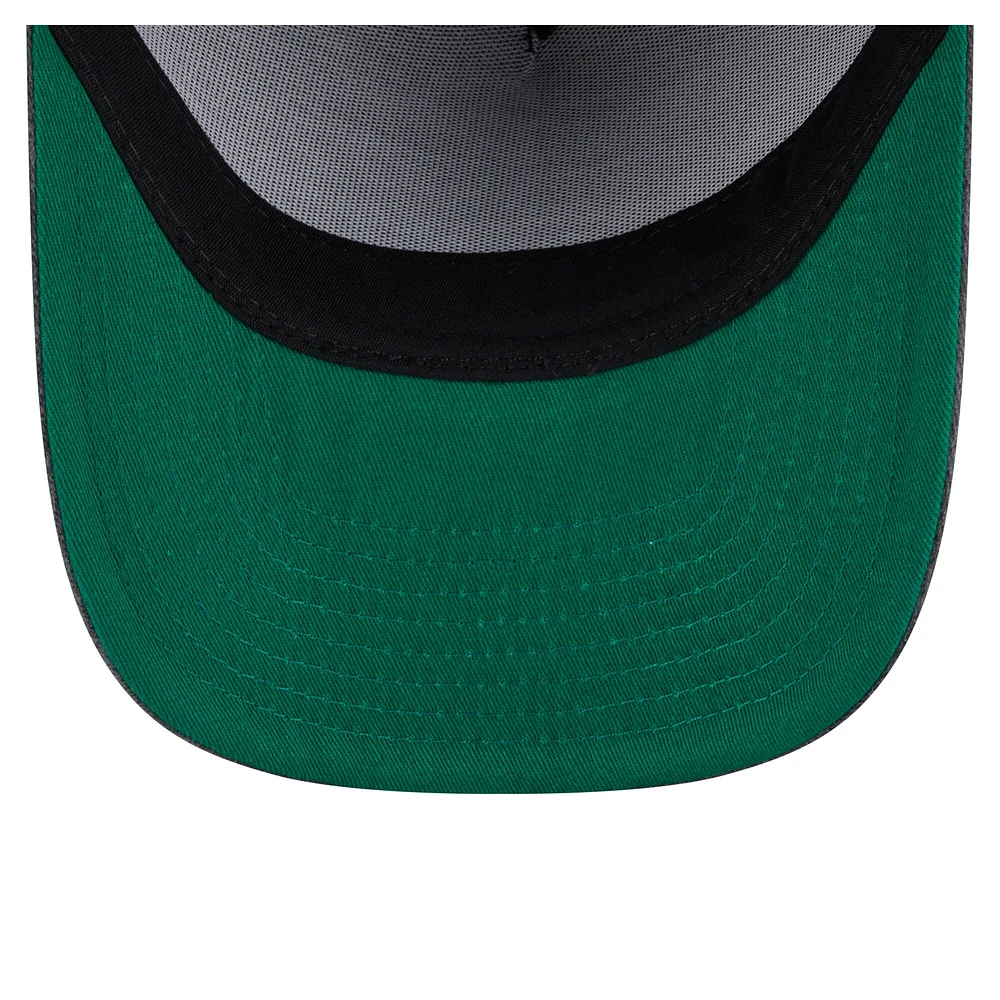 Men's New Era  Charcoal Vegas Golden Knights Throwback Washed A-Frame Pre-Curved 9FIFTY Snapback Hat