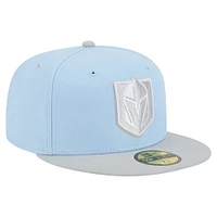 Casquette ajustée bicolore 59FIFTY Vegas Golden Knights bleu clair/gris New Era pour homme
