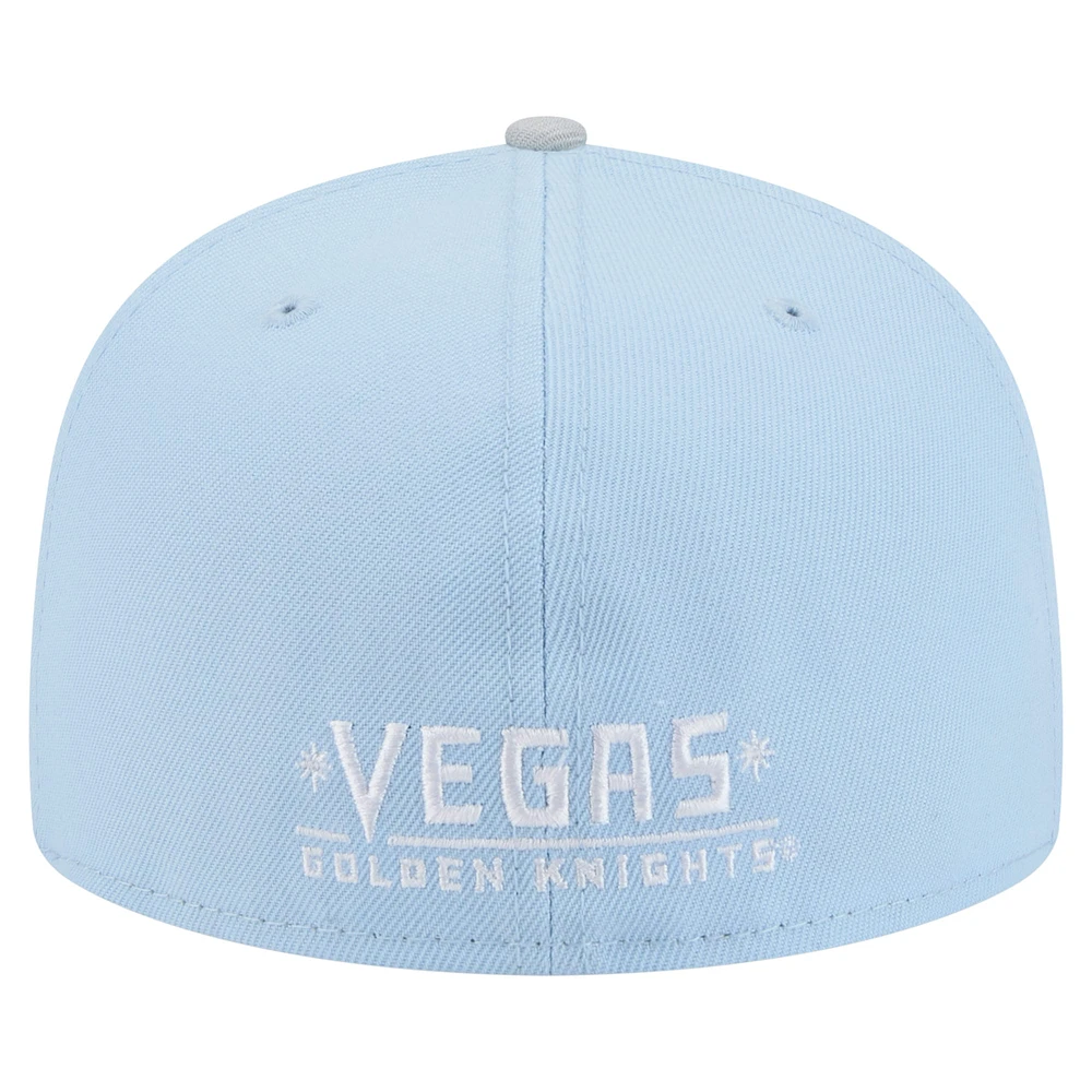 Casquette ajustée bicolore 59FIFTY Vegas Golden Knights bleu clair/gris New Era pour homme