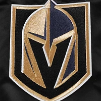 Veste à bouton-pression classique en satin noir Vegas Golden Knights Pro Standard pour hommes