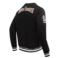 Men's Pro Standard Black Vegas Golden Knights Crest Emblem Pullover Sweatshirt