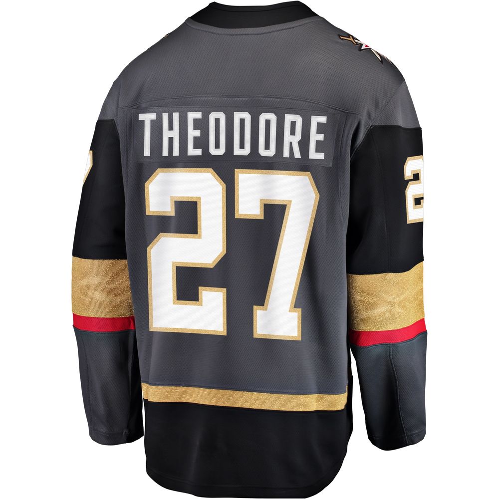 Men's Shea Theodore Gray Vegas Golden Knights Alternate Breakaway Player Jersey