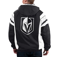 Men's Starter Black Vegas Golden Knights Home Team Half-Zip Hoodie Jacket