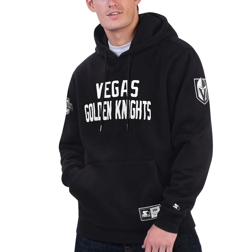 Sweat à capuche Starter x NHL Black Ice Vegas Golden Knights pour hommes