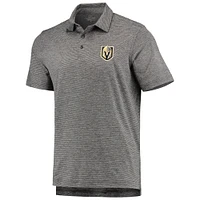 Men's Vineyard Vines Charcoal Vegas Golden Knights Destin Stripe Polo