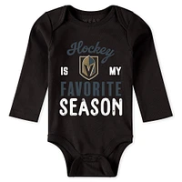 Newborn & Infant WEAR by Erin Andrews Vegas Golden Knights Turn Me Around Bodysuits Pants 3-Piece Set