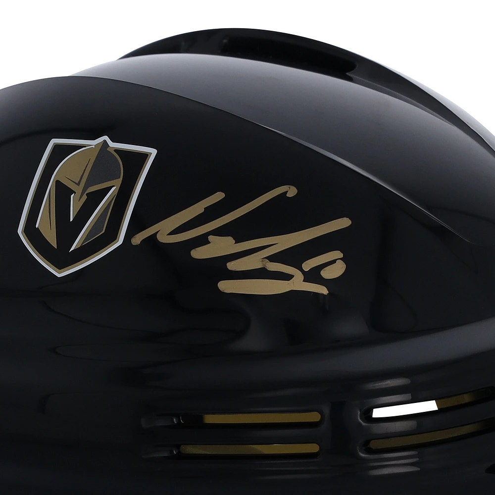Casque mini noir autographié par Nicolas Roy Vegas Golden Knights