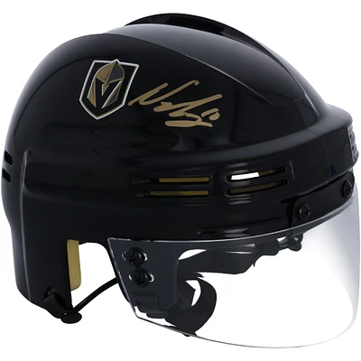 Casque mini noir autographié par Nicolas Roy Vegas Golden Knights