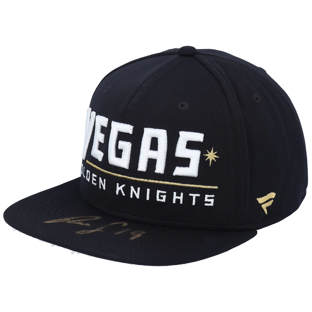 Casquette Snapback autographiée Reilly Smith Vegas Golden Knights - Édition limitée à 19 exemplaires