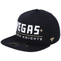 Casquette Snapback autographiée Reilly Smith Vegas Golden Knights - Édition limitée à 19 exemplaires