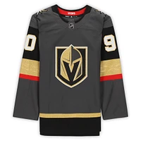 Maillot authentique Adidas noir autographié par Robin Lehner Vegas Golden Knights