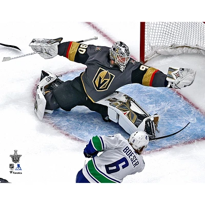 Robin Lehner Vegas Golden Knights Unsigned 2020 Stanley Cup Playoffs Game 7 vs. Vancouver Canucks Diving Save Photograph