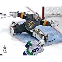 Robin Lehner Vegas Golden Knights Unsigned 2020 Stanley Cup Playoffs Game 7 vs. Vancouver Canucks Diving Save Photograph