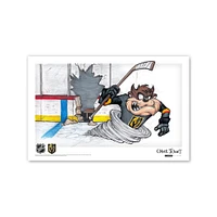 Tasmanian Devil Vegas Golden Knights Looney Tunes 11" x 17" Poster Print