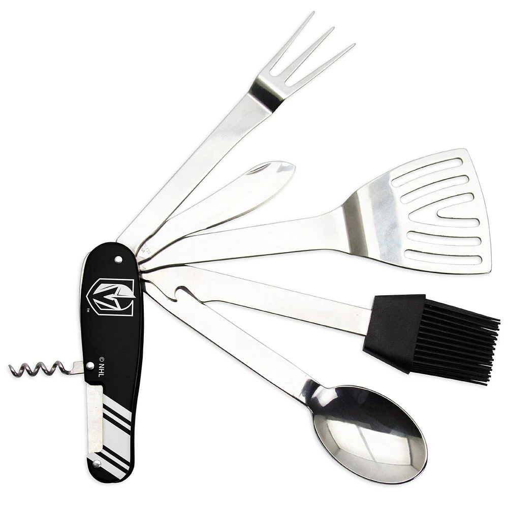 The Sports Vault Vegas Golden Knights - Outil multifonction pour barbecue