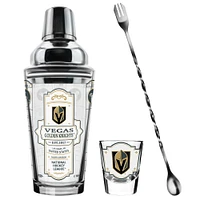 The Sports Vault Vegas Golden Knights Five-Piece Bartender Shot Glass & Mixing Glass Set