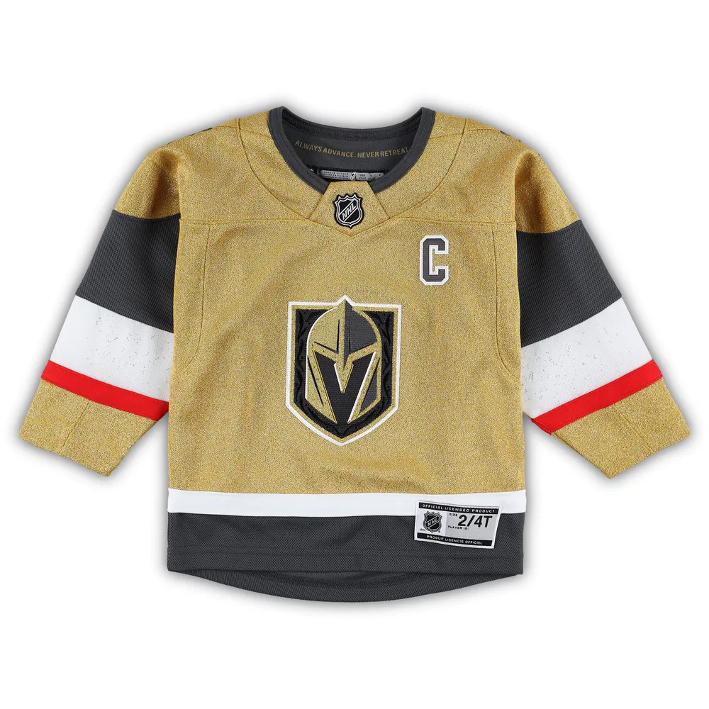 Outerstuff Toddler Mark Stone Gold Vegas Golden Knights Captain Patch Home Premier Player Jersey