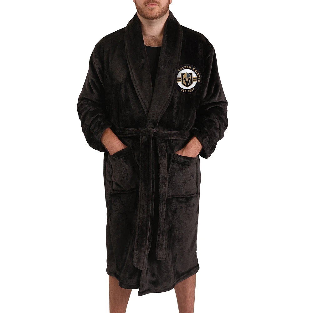 Robe unisexe noire des Golden Knights de Vegas