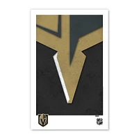 Vegas Golden Knights 11" x 17" Minimalist Logo Poster Print