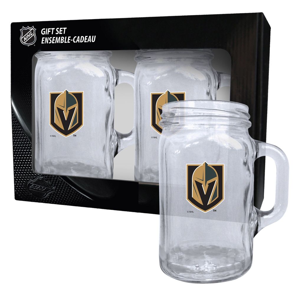 Vegas Golden Knights 2-Pack 16oz. Mason Mug Set