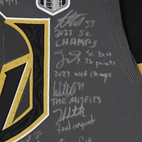 Vegas Golden Knights Autographed 2023 Stanley Cup Champions Gray adidas Authentic Jersey with 18 Signatures & Multiple Inscriptions