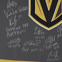 Vegas Golden Knights Autographed 2023 Stanley Cup Champions Gray adidas Authentic Jersey with 18 Signatures & Multiple Inscriptions