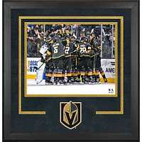 Vegas Golden Knights Deluxe Framed Autographed 16" x 20" Team Celebration Photograph with Multiple Signatures - Limited Edition of 20