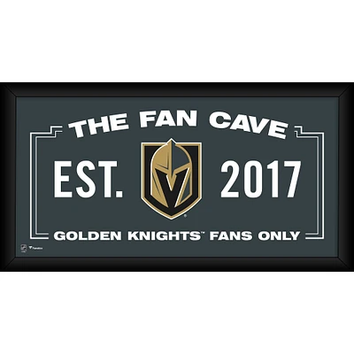 Vegas Golden Knights Framed 10" x 20" Fan Cave Collage