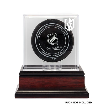 Vegas Golden Knights Mahogany Hockey Puck Logo Display Case