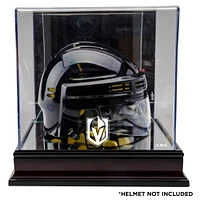 Vegas Golden Knights Team Logo Mahogany Mini Helmet Display Case