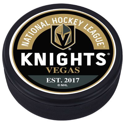 Vegas Golden Knights - Textured Block Logo Puck