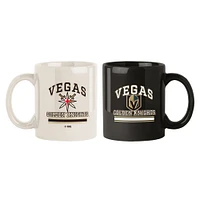 Lot de deux tasses colorées Vegas Golden Knights de 15 oz