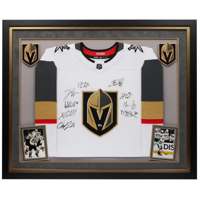 Marc-Andre Fleury Las Vegas Golden Knights Autographed Black Adidas Authentic Jersey with Inaugural Season Patch with Multiple Inscriptions - Limited