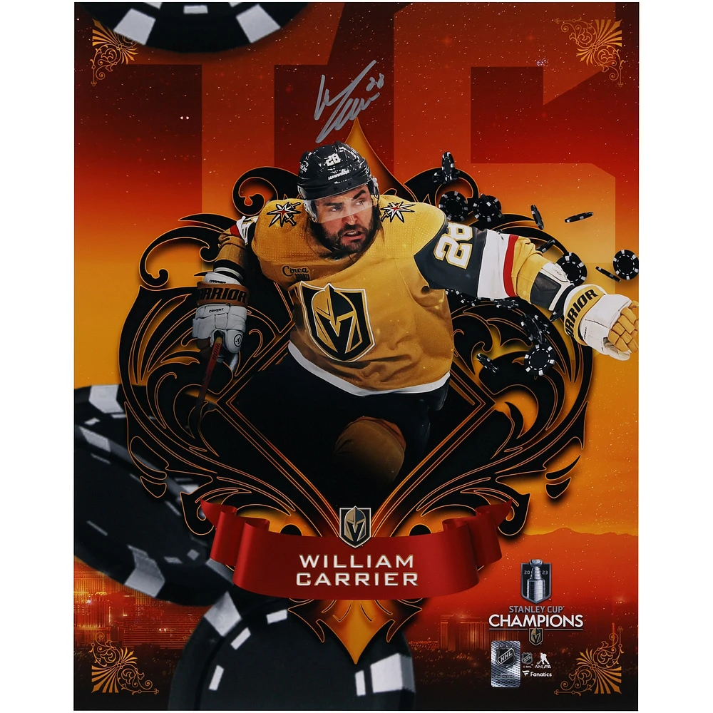 William Carrier Vegas Golden Knights 2023 Stanley Cup Champions Autographed 16" x 20" Misfits Panel Photograph