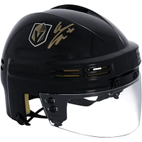 Casque mini noir autographié par William Carrier Vegas Golden Knights