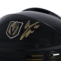 Casque mini noir autographié par William Carrier Vegas Golden Knights