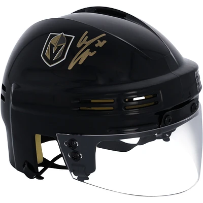 Casque mini noir autographié par William Carrier Vegas Golden Knights