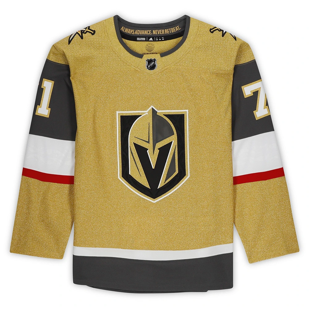 William Karlsson Gold Vegas Golden Knights Autographed Alternate adidas Authentic Jersey with "Wild Bill" Inscription