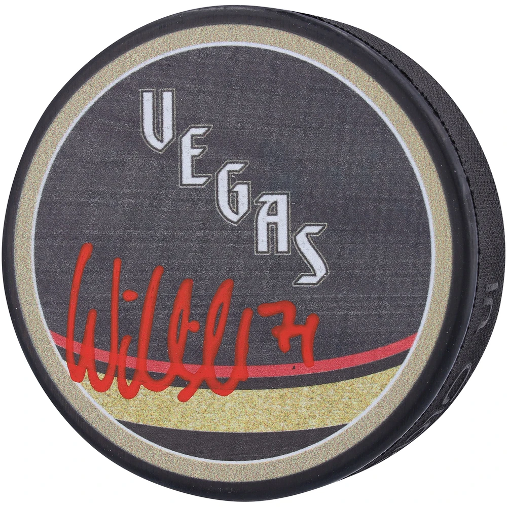 William Karlsson Vegas Golden Knights Autographed 2022-23 Reverse Retro Hockey Puck